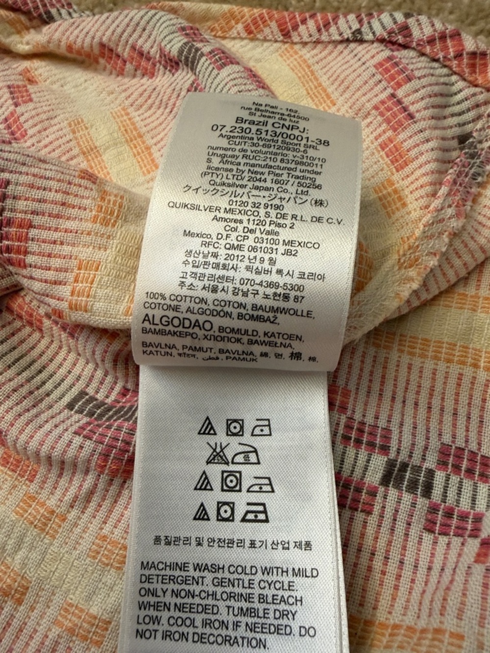 Roxy Strapless Multicolor Aztec Print Dress Size Large - Picture 12 of 12